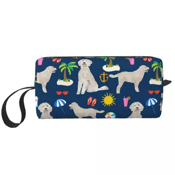 Преносими чанти за кучета Goldendoodle, Плажен Кученце, козметични чанти, косметичка за пътуване, Къмпинг, активни занимания, чанта за тоалетни принадлежности и бижута