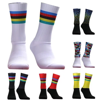 Bmambas Нов Качествен Професионален Марка Sport Pro Колоездене Чорапи Удобни Пътни Велосипедни Чорапи Чорапи За планинско колоездене Състезателни Чорапи