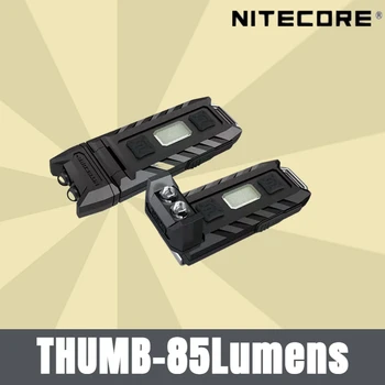 NITECORE THUMB Мини Led Фенерче, Акумулаторна батерия 2xHigh-performance LED Ъгъл на наклон на палеца 120 ° Вградени Акумулаторни Работен фенер с възможност за наклон